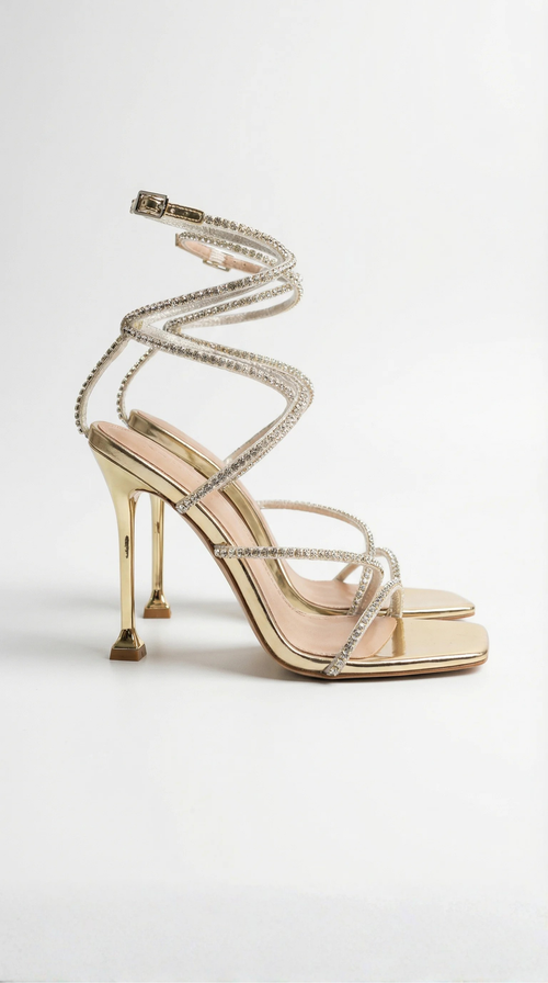 Ankle Coil Mid Heels for Women - Stylish and Comfortable Footwear