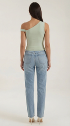 Asymmetrical Women's Top - Lightweight Fabric - Casual Style - Perfect for Everyday Wear - Available in Multiple Colors