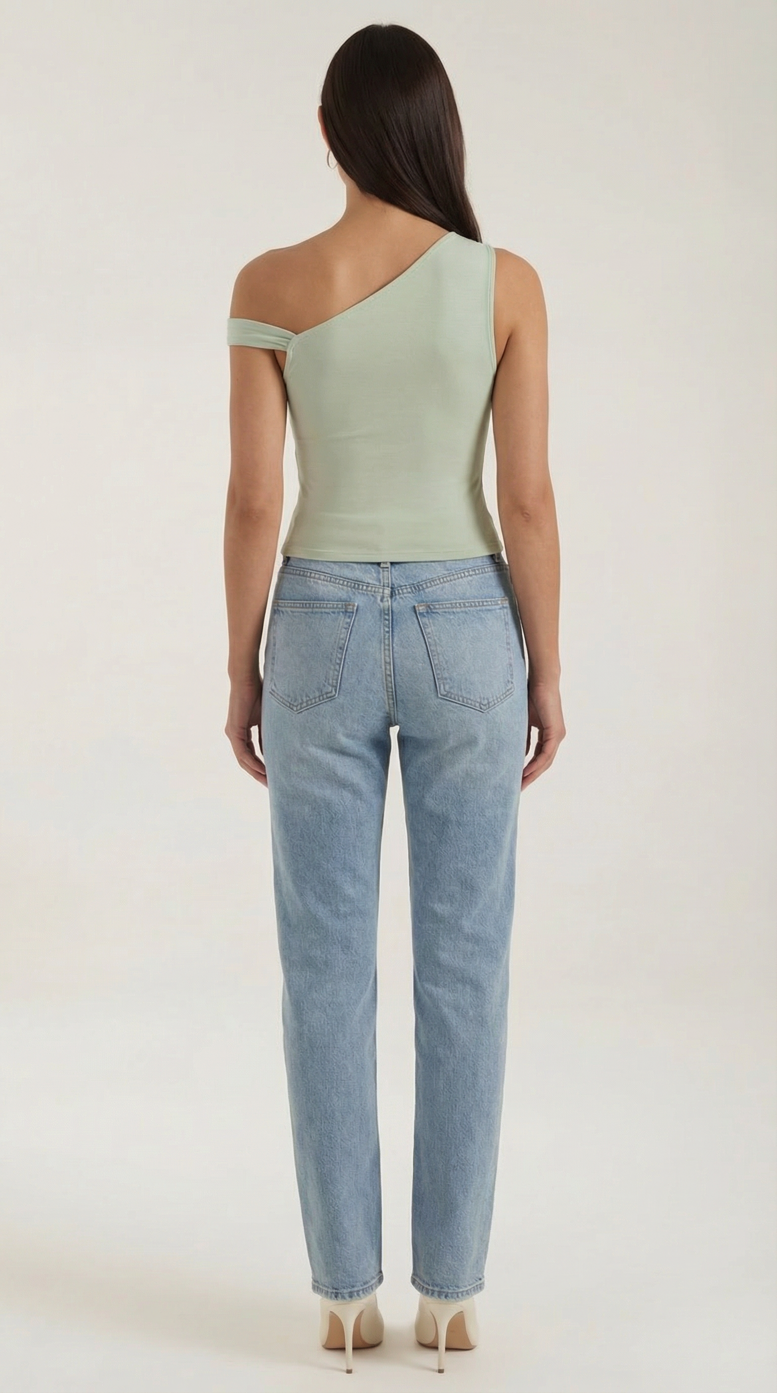 Asymmetrical Women's Top - Lightweight Fabric - Casual Style - Perfect for Everyday Wear - Available in Multiple Colors