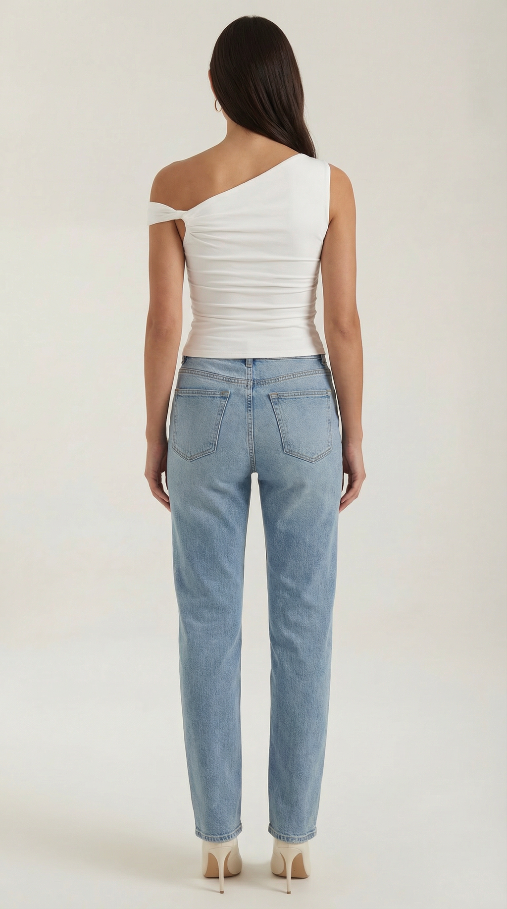 Asymmetrical Women's Top - Lightweight Fabric - Casual Style - Perfect for Everyday Wear - Available in Multiple Colors