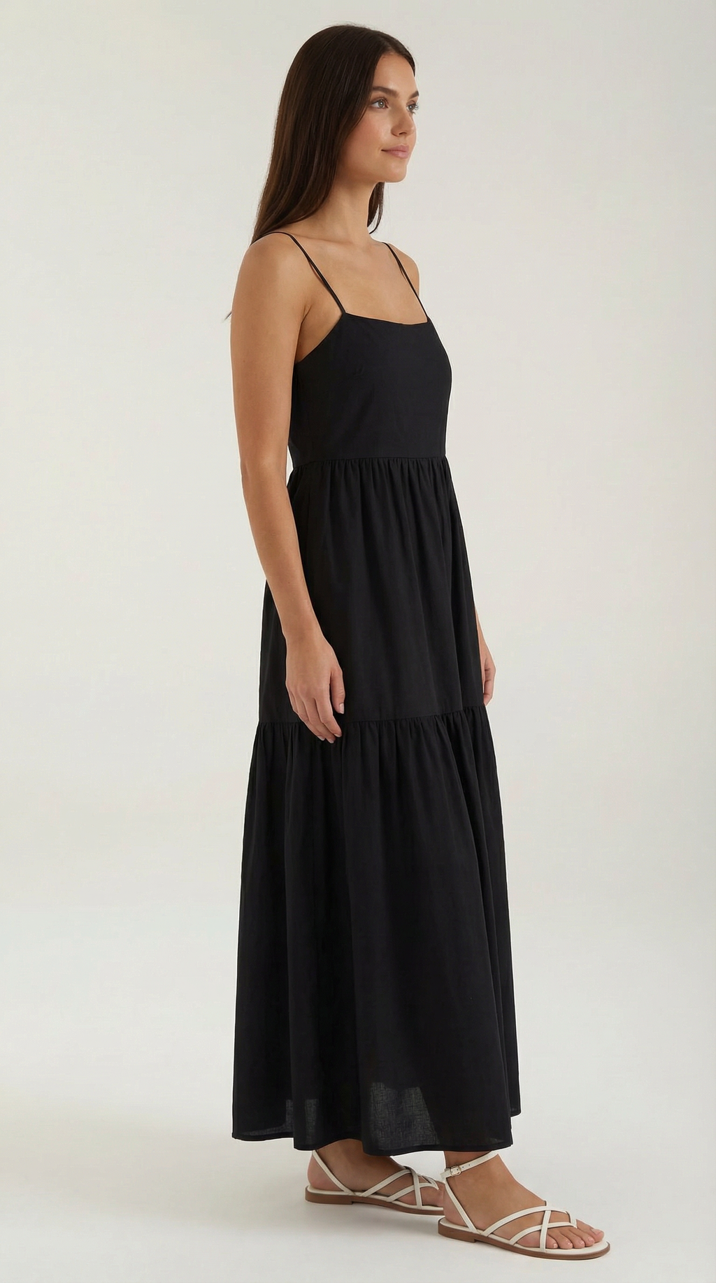 Backless Maxi Dress for Women - Lightweight Fabric, Elegant Design for Summer Events and Casual Outings