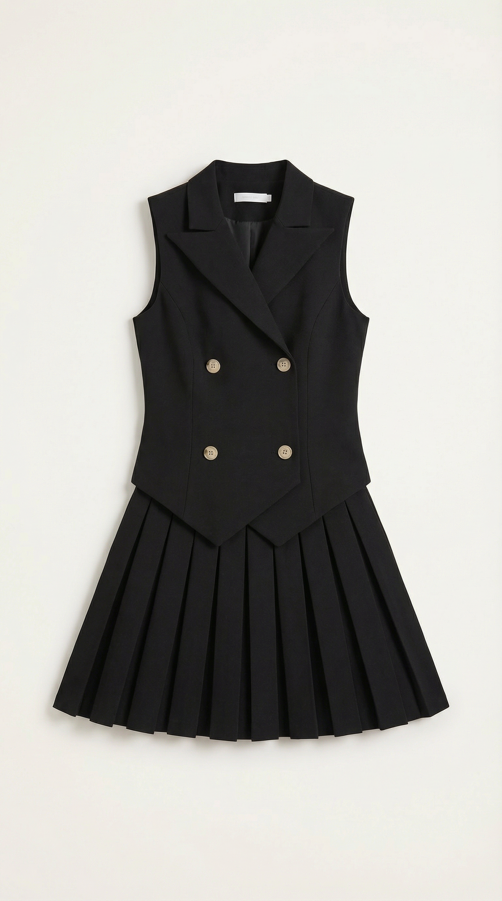 Blazer Mini Dress - Tailored Fit, Polyester Blend - Chic Evening Wear for Women