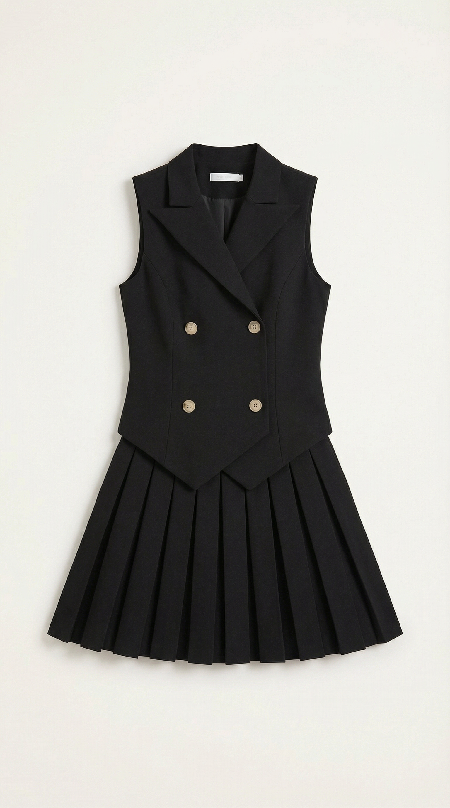 Blazer Mini Dress - Tailored Fit, Polyester Blend - Chic Evening Wear for Women