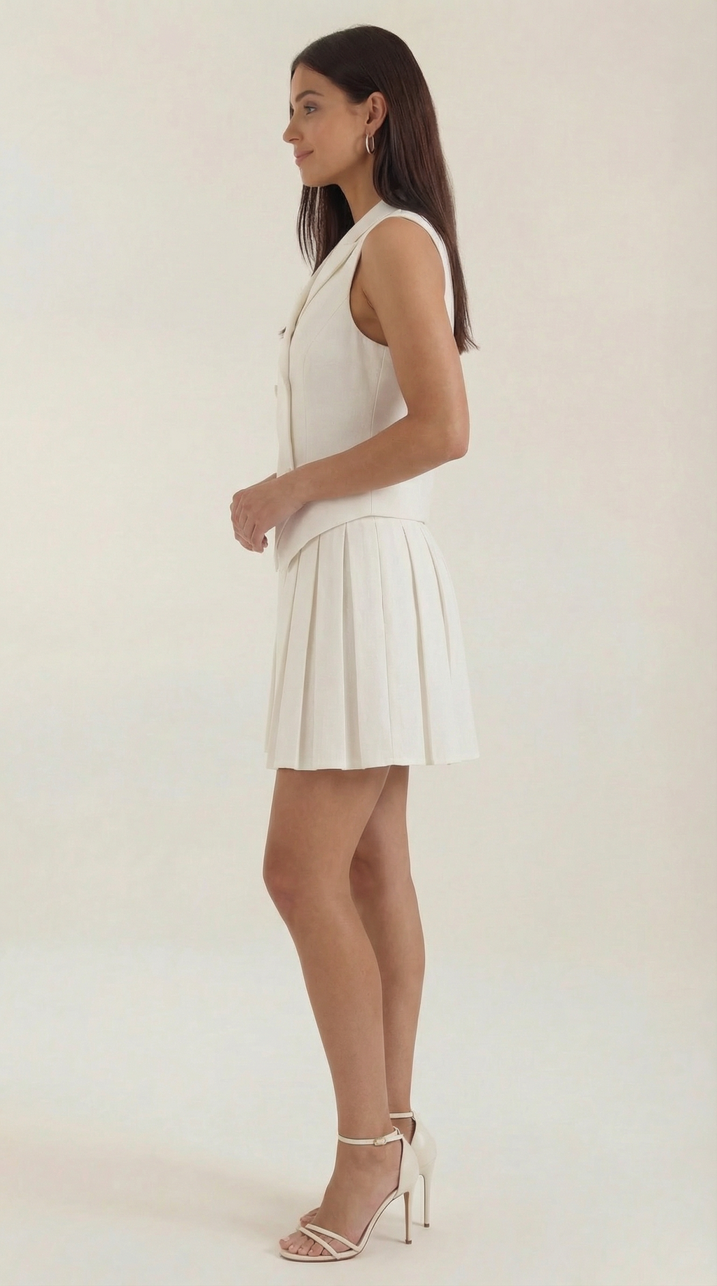 Blazer Mini Dress - Tailored Fit, Polyester Blend - Chic Evening Wear for Women