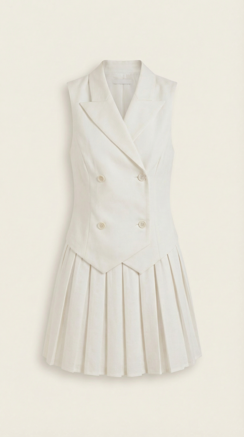 Blazer Mini Dress - Tailored Fit, Polyester Blend - Chic Evening Wear for Women