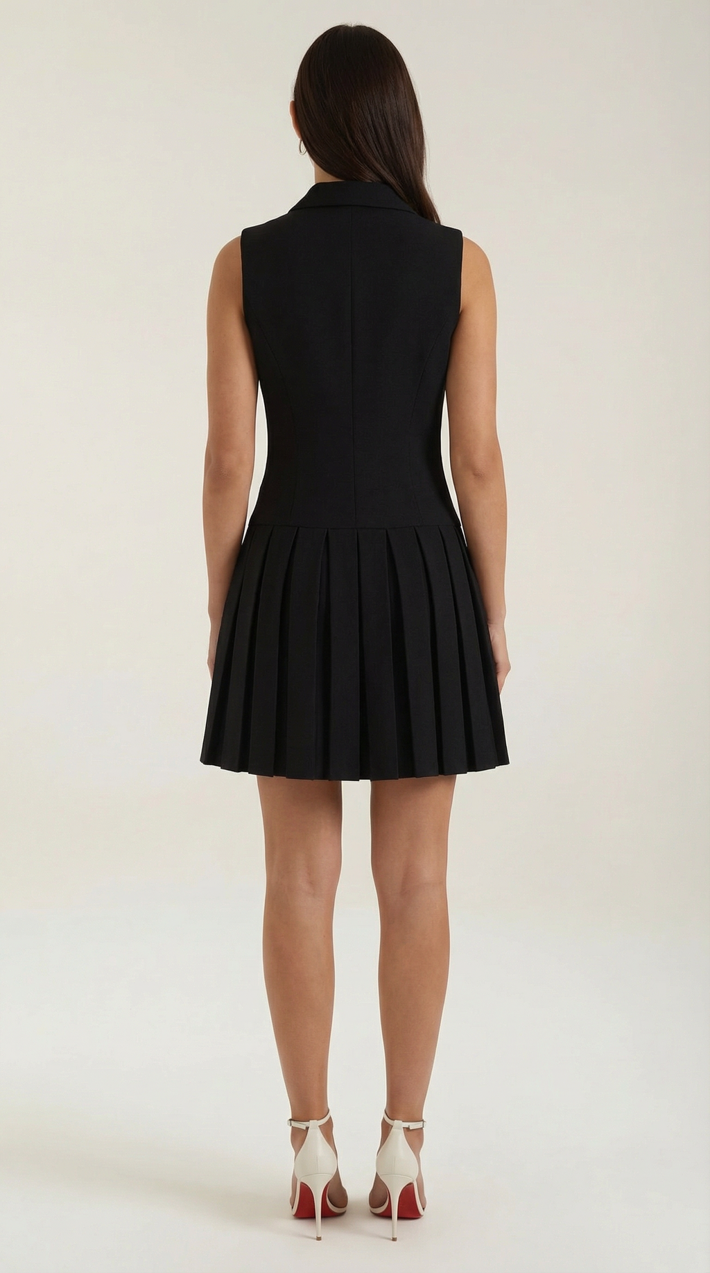 Blazer Mini Dress - Tailored Fit, Polyester Blend - Chic Evening Wear for Women