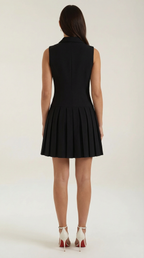 Blazer Mini Dress - Tailored Fit, Polyester Blend - Chic Evening Wear for Women