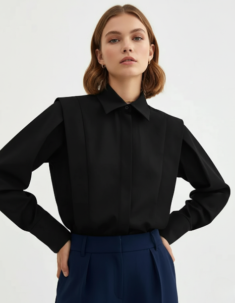 Button Down Square Shirt - Cotton Blend - Casual Fit - Ideal for Everyday Wear