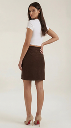 Buttoned Skirt in Soft Fabric - Casual Chic Style for Everyday Wear