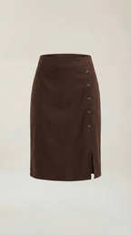 Buttoned Skirt in Soft Fabric - Casual Chic Style for Everyday Wear