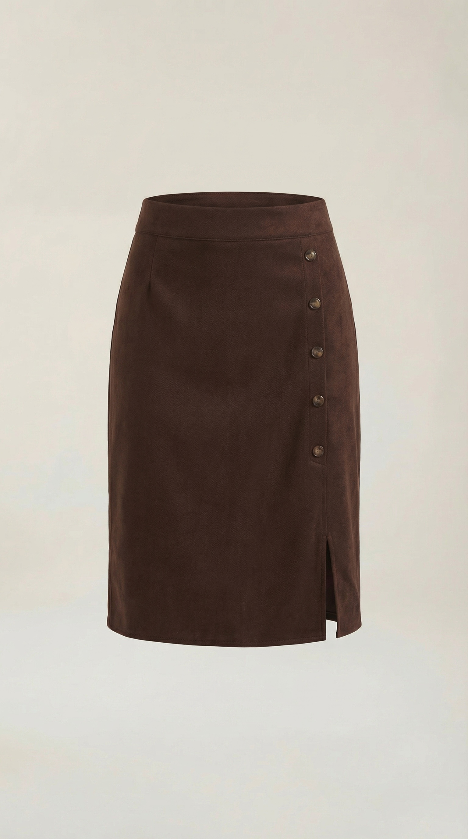 Buttoned Skirt in Soft Fabric - Casual Chic Style for Everyday Wear