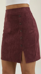 Buttoned Skirt in Soft Fabric - Casual Chic Style for Everyday Wear