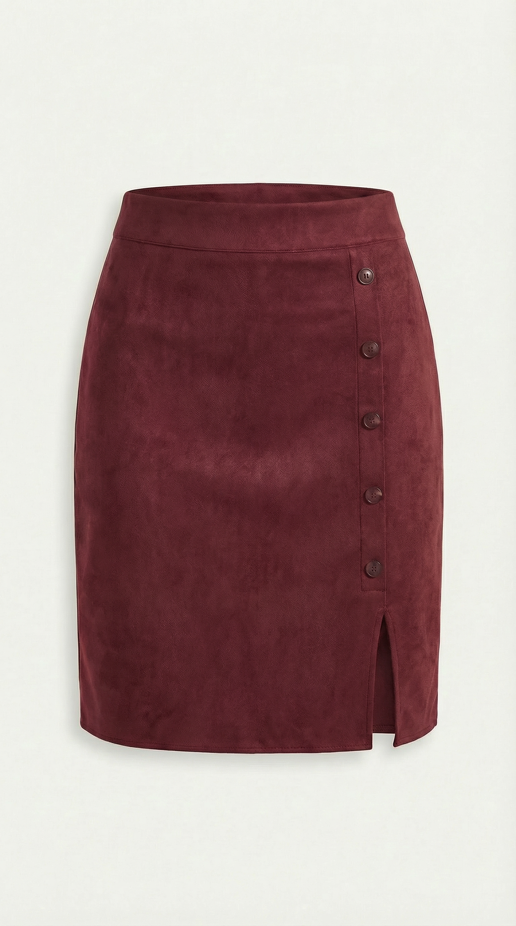 Buttoned Skirt in Soft Fabric - Casual Chic Style for Everyday Wear