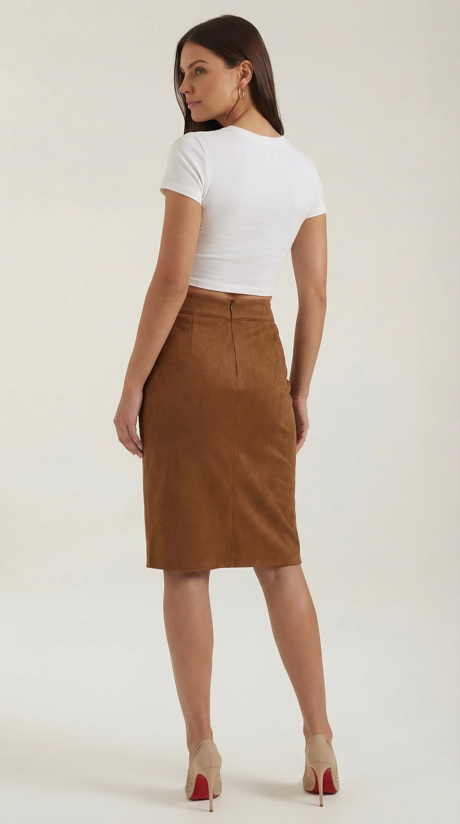 Buttoned Skirt in Soft Fabric - Casual Chic Style for Everyday Wear