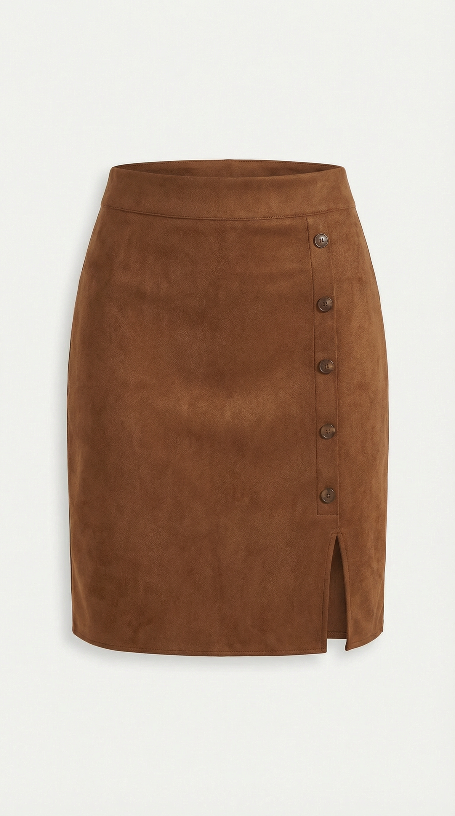 Buttoned Skirt in Soft Fabric - Casual Chic Style for Everyday Wear