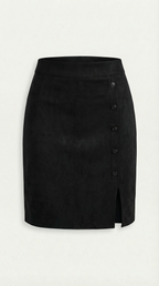 Buttoned Skirt in Soft Fabric - Casual Chic Style for Everyday Wear
