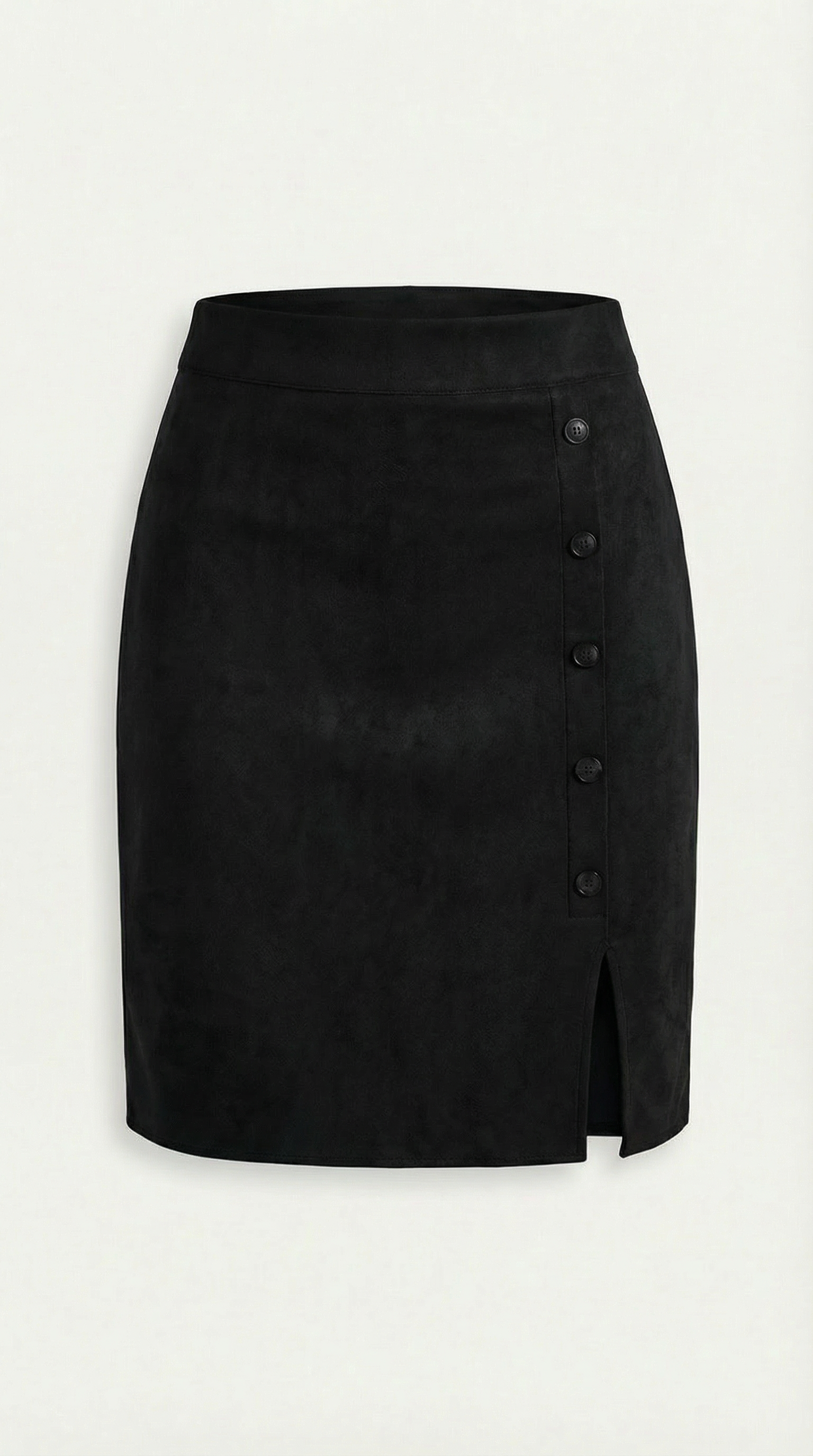 Buttoned Skirt in Soft Fabric - Casual Chic Style for Everyday Wear
