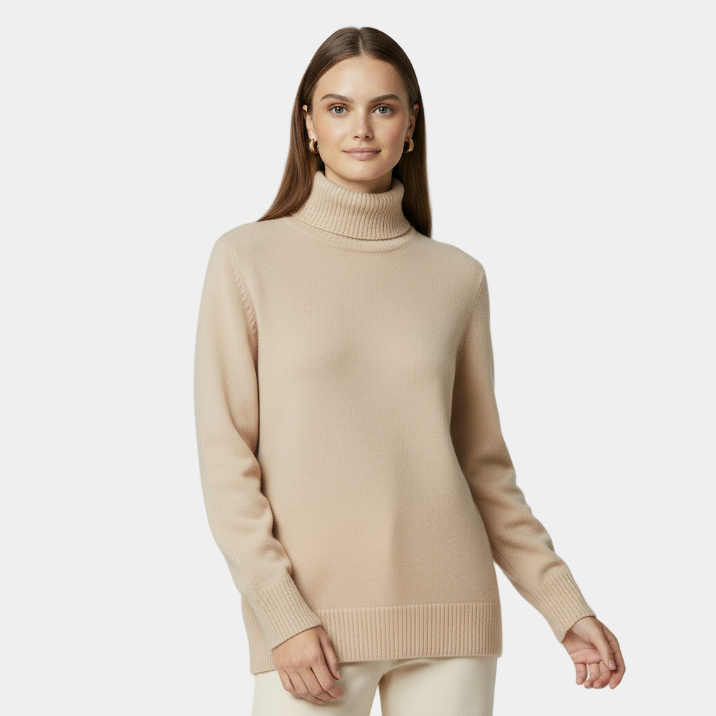 Cashmere Turtleneck Sweater for Women | Classy Design | Warm and Comfortable Knitwear for Everyday Wear