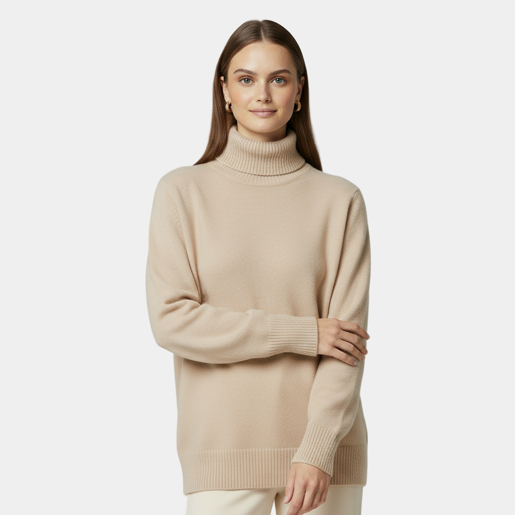 Cashmere Turtleneck Sweater for Women | Classy Design | Warm and Comfortable Knitwear for Everyday Wear