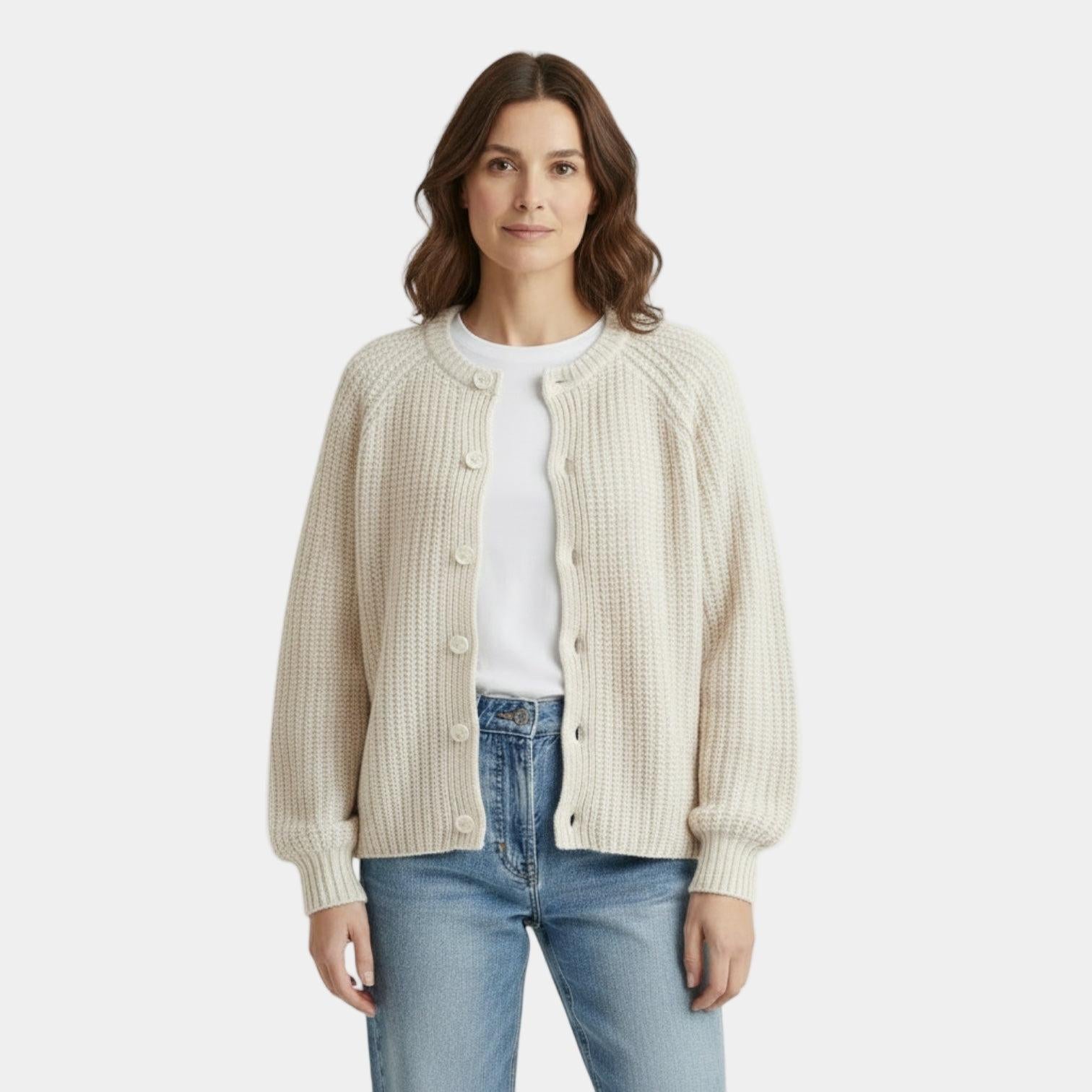 Chunky Waffle Knit Cardigan for Women – Button Front, Cozy Layering Piece for Casual Wear