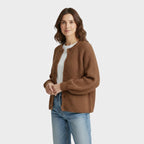 Chunky Waffle Knit Cardigan for Women – Button Front, Cozy Layering Piece for Casual Wear