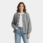 Chunky Waffle Knit Cardigan for Women – Button Front, Cozy Layering Piece for Casual Wear