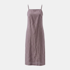 Cotton Linen Slip Dress for Women with Pockets - Casual Summer Wear