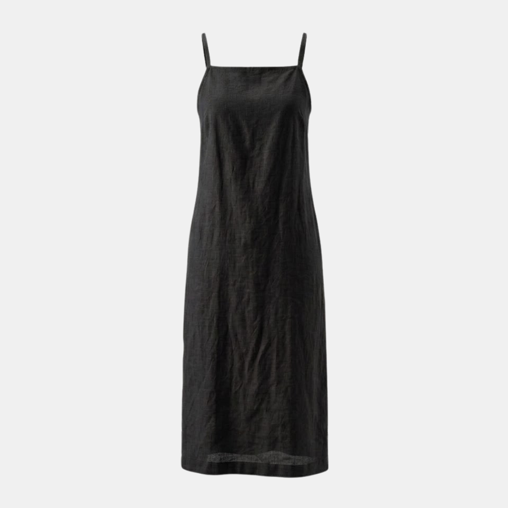 Cotton Linen Slip Dress for Women with Pockets - Casual Summer Wear