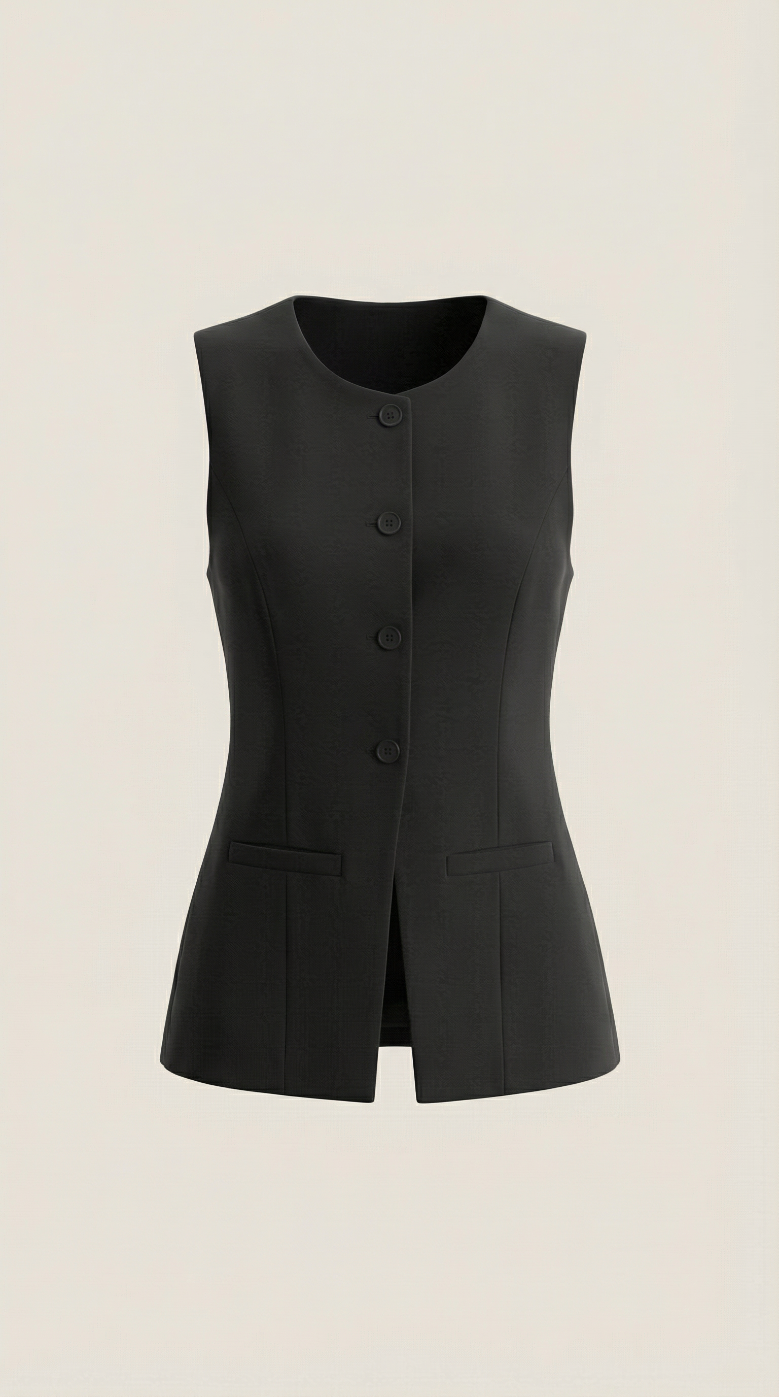 Cotton Tank Top with Button Details - Lightweight Sleeveless Shirt for Casual Everyday Wear