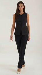 Cotton Tank Top with Button Details - Lightweight Sleeveless Shirt for Casual Everyday Wear