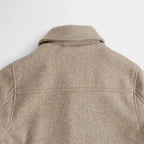 Cropped Wool-Blend Jacket for Women - Stylish Warm Outerwear for Casual and Chic Looks