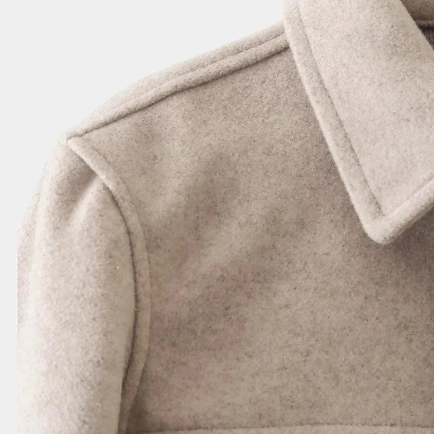 Cropped Wool Jacket for Women | Warm, Stylish Outerwear for Casual or Dressy Occasions