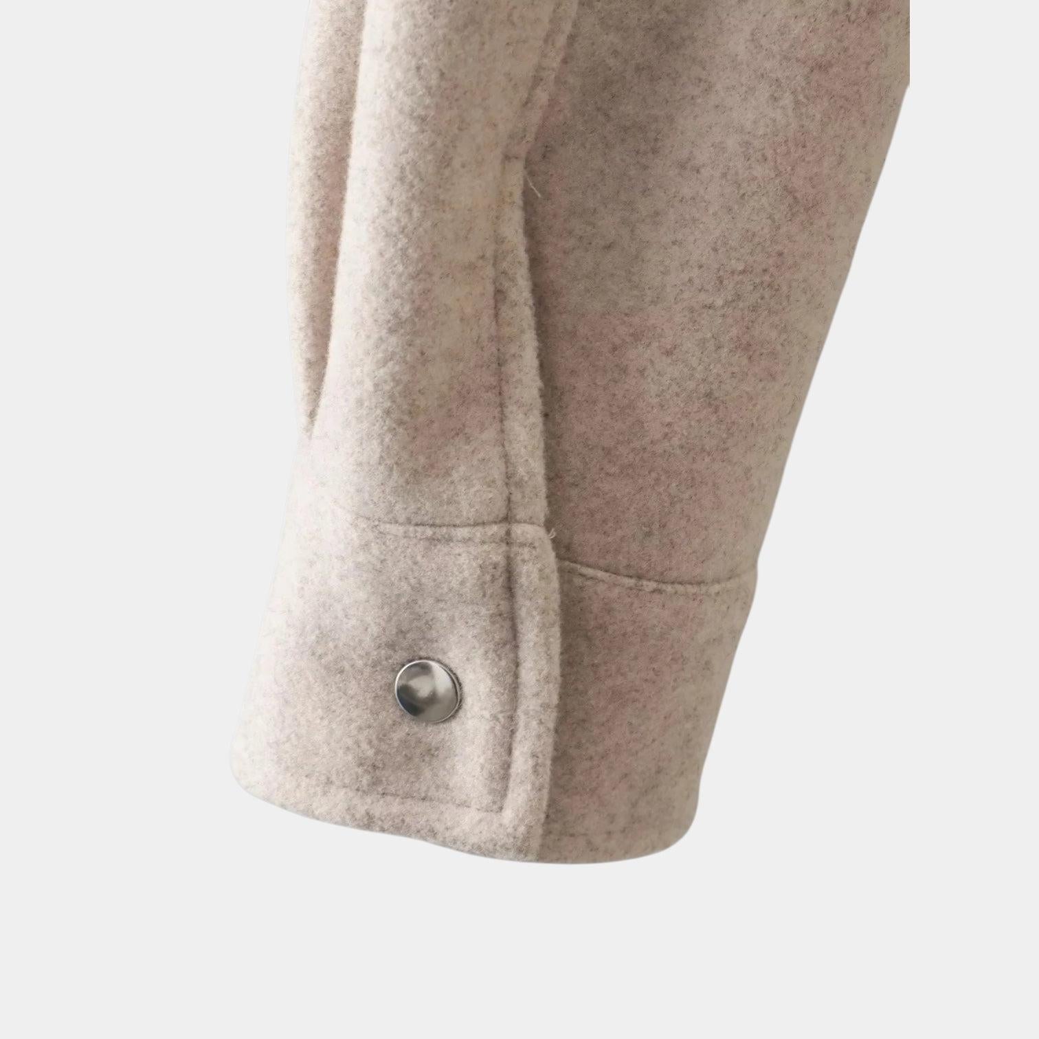 Cropped Wool Jacket for Women | Warm, Stylish Outerwear for Casual or Dressy Occasions