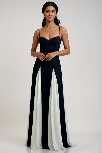 Evening Gown Maxi Dress in Elegant Fabric - Formal Wear for Special Occasions