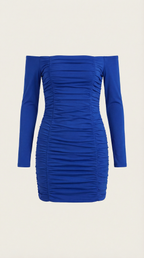 Figure-Hugging Mini Dress in Stretch Fabric - Casual Evening Wear for Women