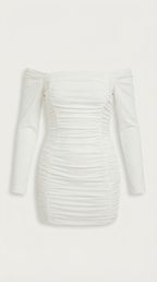 Figure-Hugging Mini Dress in Stretch Fabric - Casual Evening Wear for Women