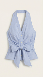 Halter Neck Top in Lightweight Fabric for Casual Wear - Aspen Style, Perfect for Summer Outings and Layering