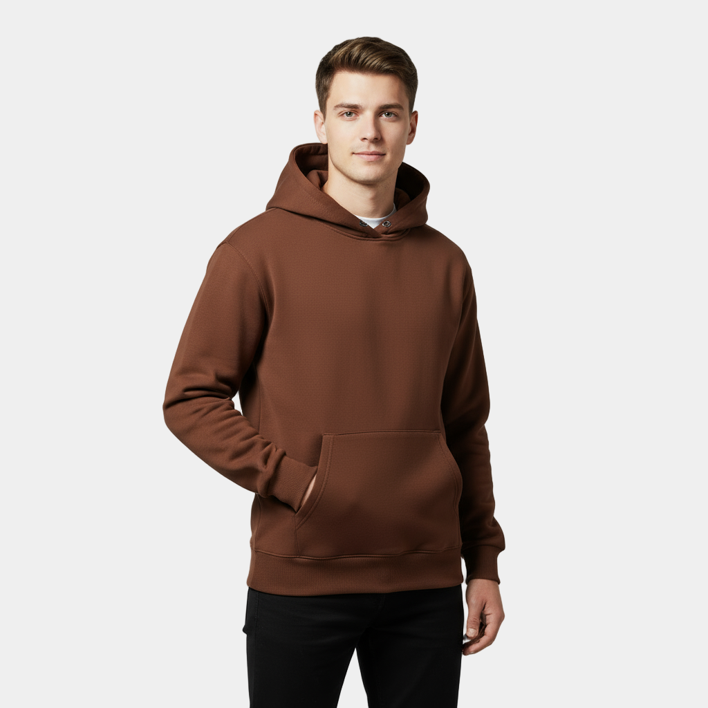 Heavyweight Cotton Fleece Hoodie for Men | Comfortable Casual Wear | Ideal for Everyday Use and Layering