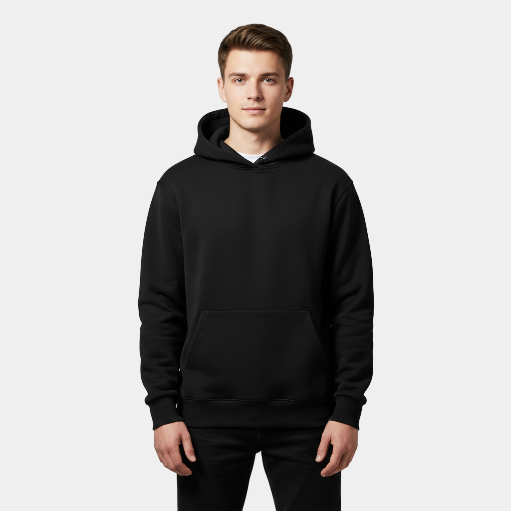 Heavyweight Cotton Fleece Hoodie for Men | Comfortable Casual Wear | Ideal for Everyday Use and Layering