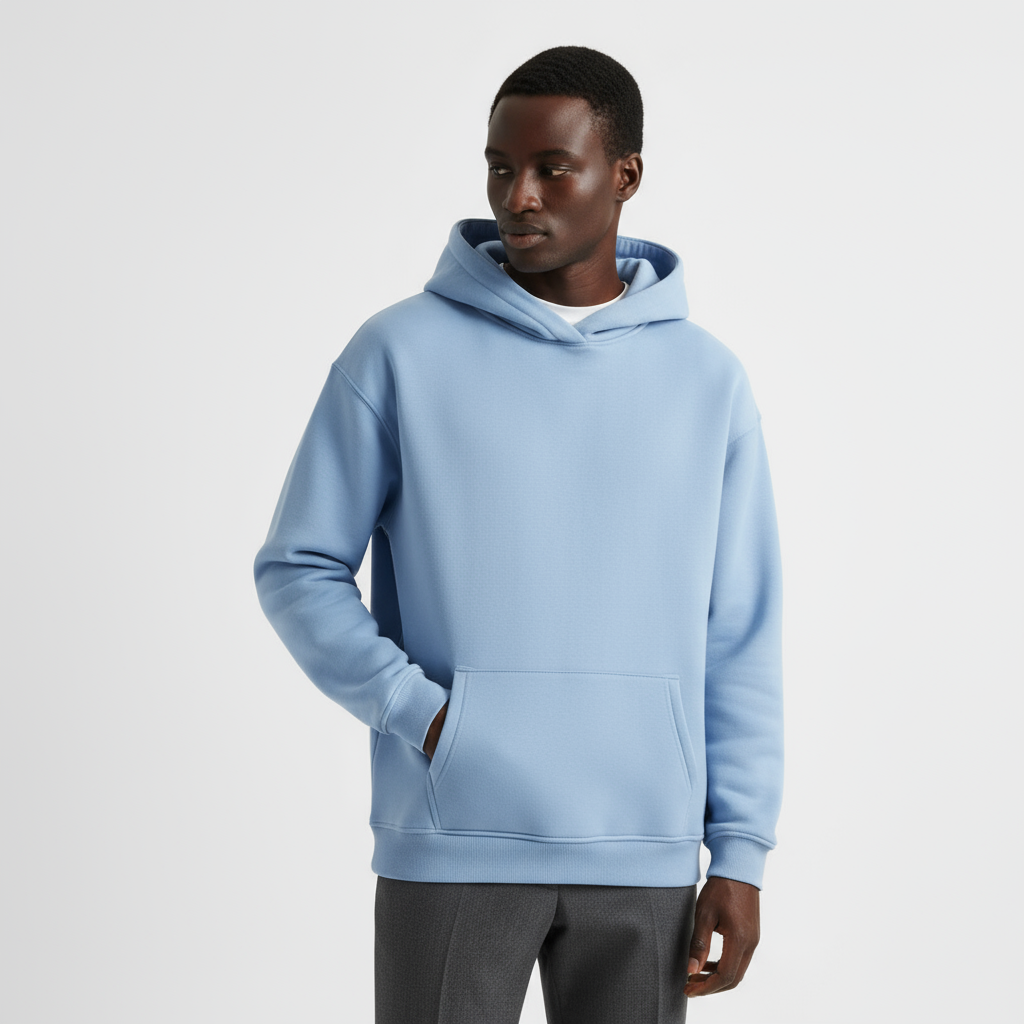 Heavyweight Men's Hoodie - Durable Cotton Blend - Casual Style for Everyday Wear - Available in Multiple Colors