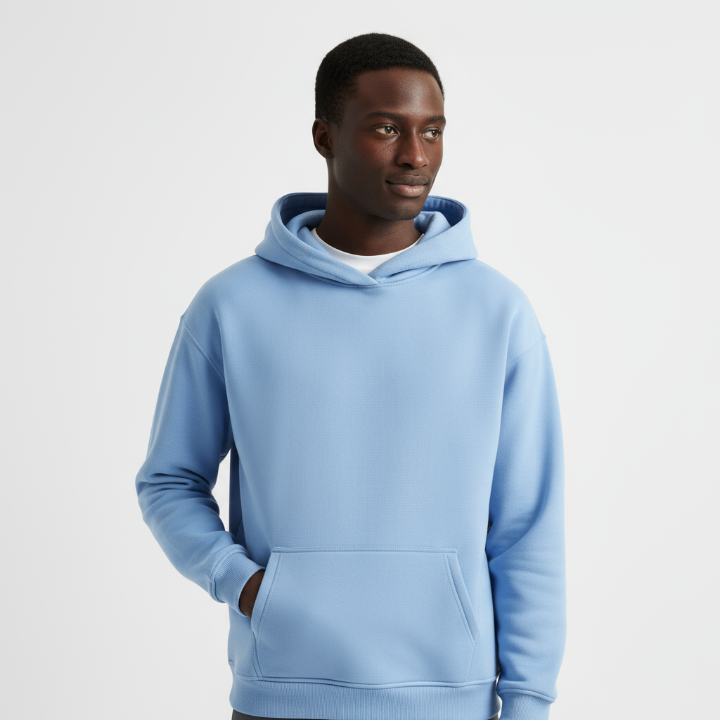 Heavyweight Men's Hoodie - Durable Cotton Blend - Casual Style for Everyday Wear - Available in Multiple Colors