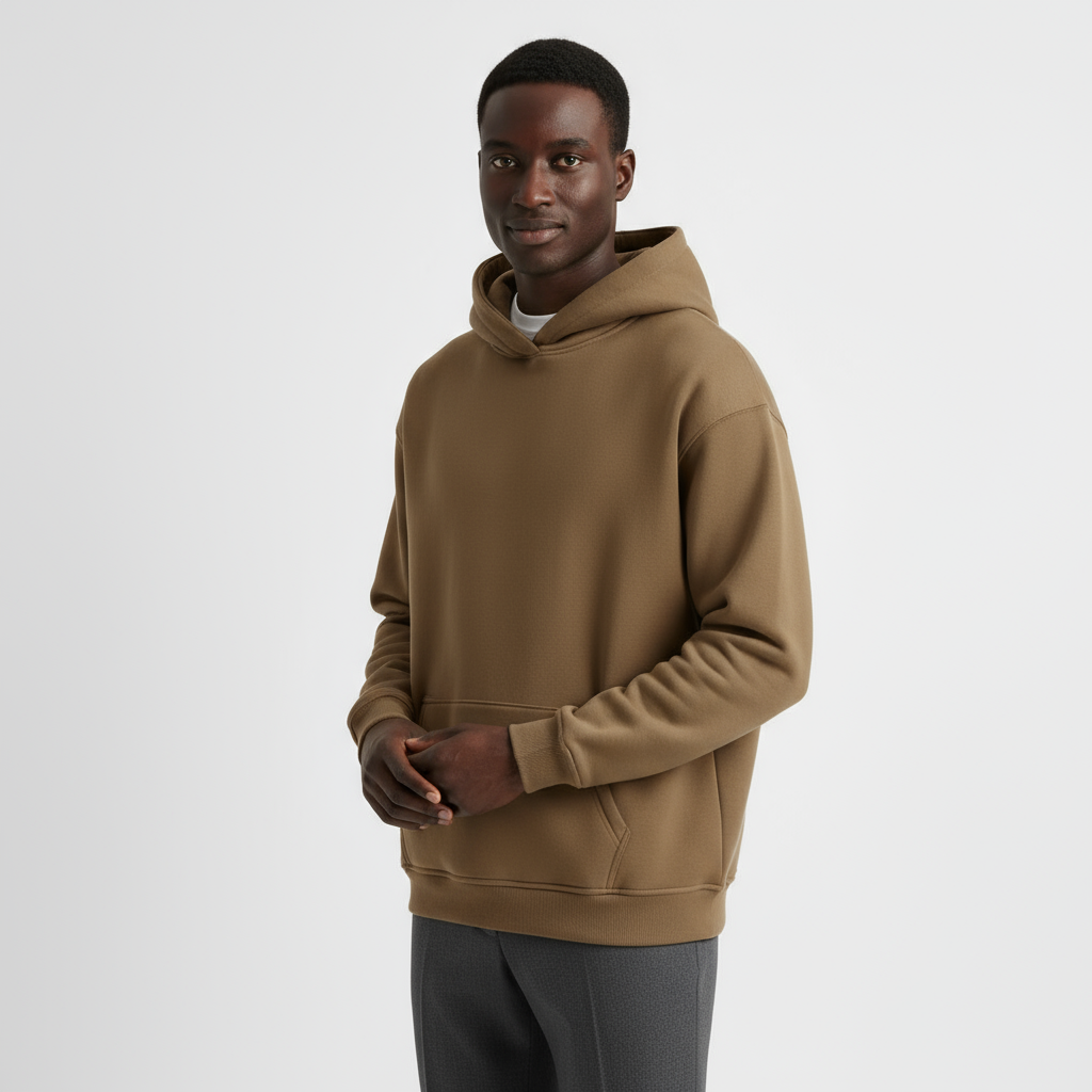 Heavyweight Men's Hoodie - Durable Cotton Blend - Casual Style for Everyday Wear - Available in Multiple Colors