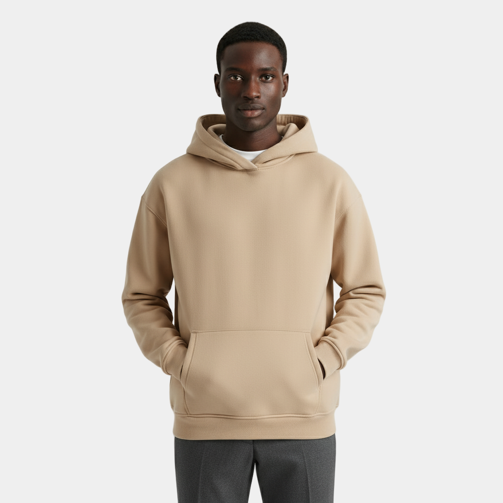 Heavyweight Men's Hoodie - Durable Cotton Blend - Casual Style for Everyday Wear - Available in Multiple Colors