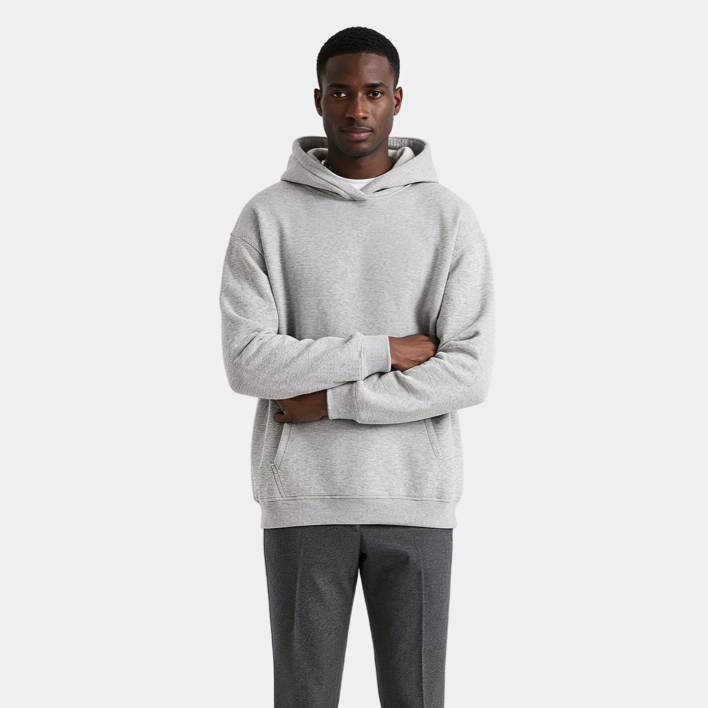 Heavyweight Men's Hoodie - Durable Cotton Blend - Casual Style for Everyday Wear - Available in Multiple Colors