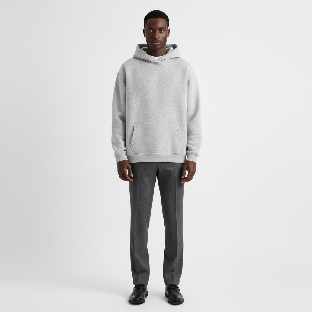 Heavyweight Men's Hoodie - Durable Cotton Blend - Casual Style for Everyday Wear - Available in Multiple Colors
