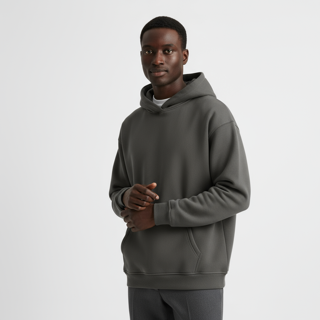 Heavyweight Men's Hoodie - Durable Cotton Blend - Casual Style for Everyday Wear - Available in Multiple Colors