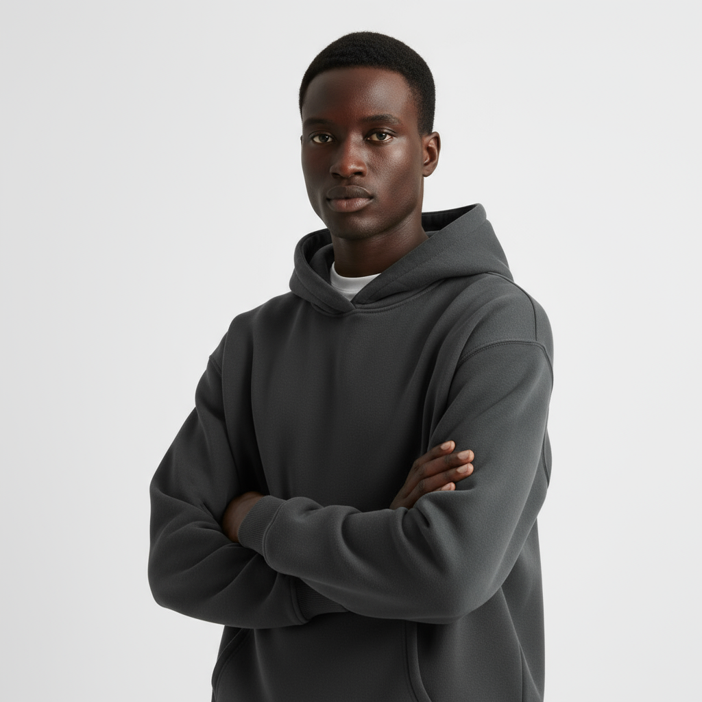 Heavyweight Men's Hoodie - Durable Cotton Blend - Casual Style for Everyday Wear - Available in Multiple Colors