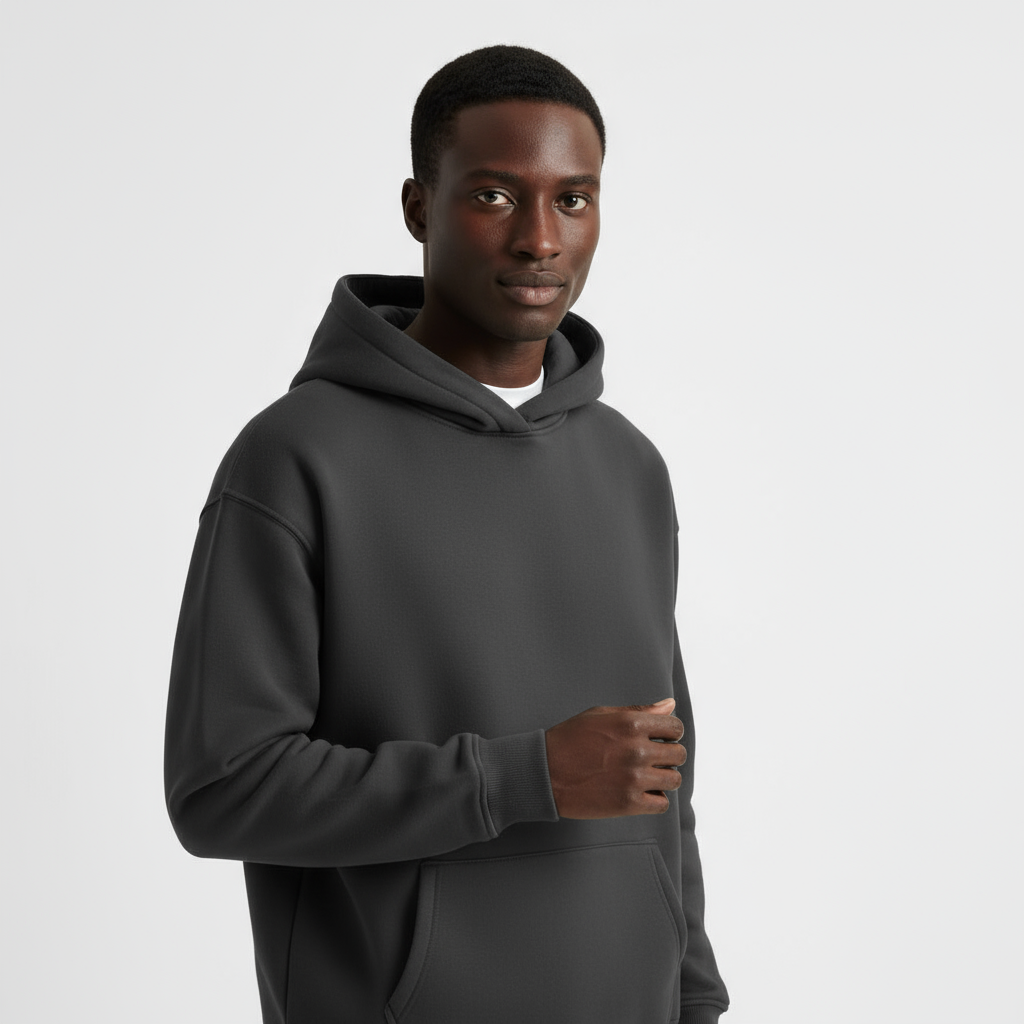 Heavyweight Men's Hoodie - Durable Cotton Blend - Casual Style for Everyday Wear - Available in Multiple Colors