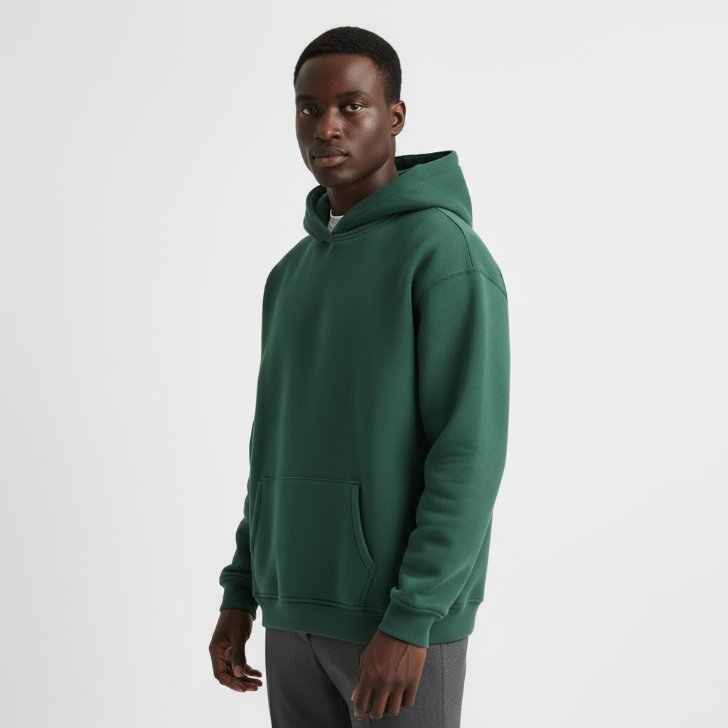 Heavyweight Men's Hoodie - Durable Cotton Blend - Casual Style for Everyday Wear - Available in Multiple Colors