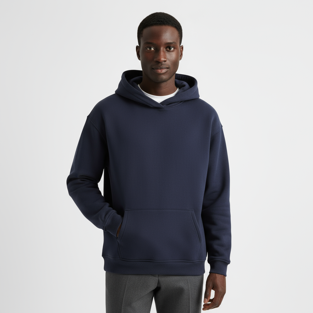 Heavyweight Men's Hoodie - Durable Cotton Blend - Casual Style for Everyday Wear - Available in Multiple Colors